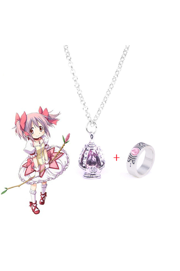 Kaname Madoka Anime Puella Magi Madoka Magica Cosplay Necklace Kaname Madoka Miki Sayaka Soul Gem Pe
