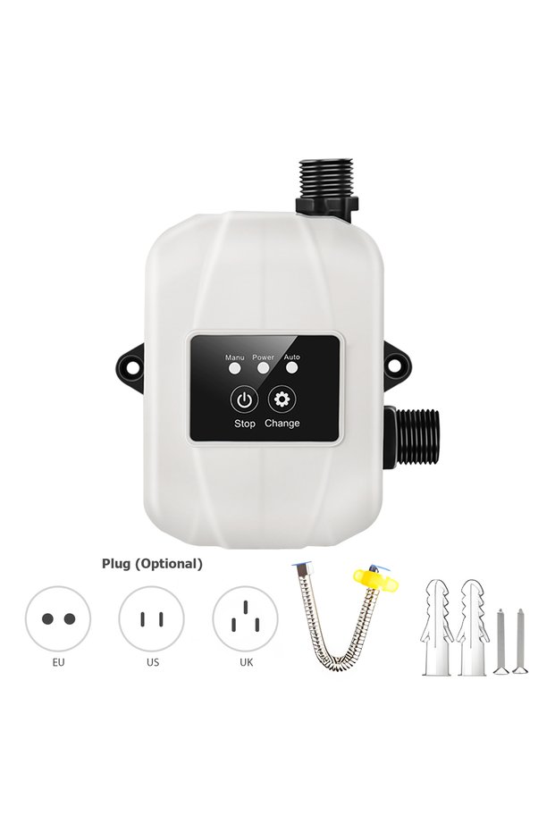 EU DC24V White 24V Water Pressure Booster Pump for Home Automatic Shower Silent Water Recirculating