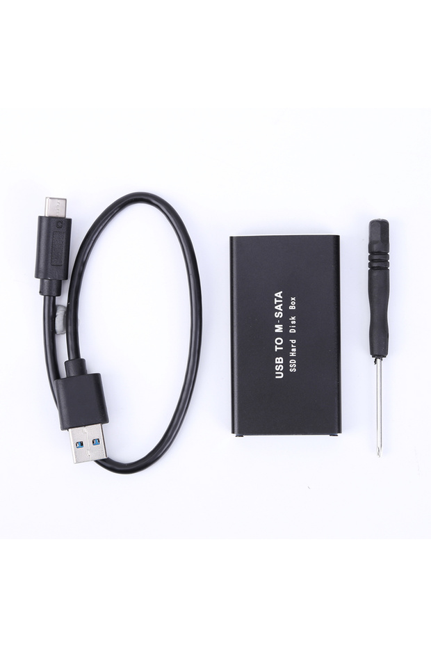 usb3.1 type-c mSATA To USB 3.0/3.1 SSD Enclosure External HD Hard Drive Disk Box Storage Case Ada