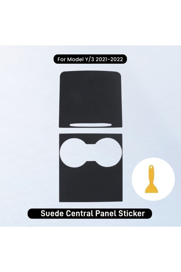 For 21-23 Model Y 3 Suede Central Control Panel Sticker for Tesla Model 3 Y Model 3 Highland M