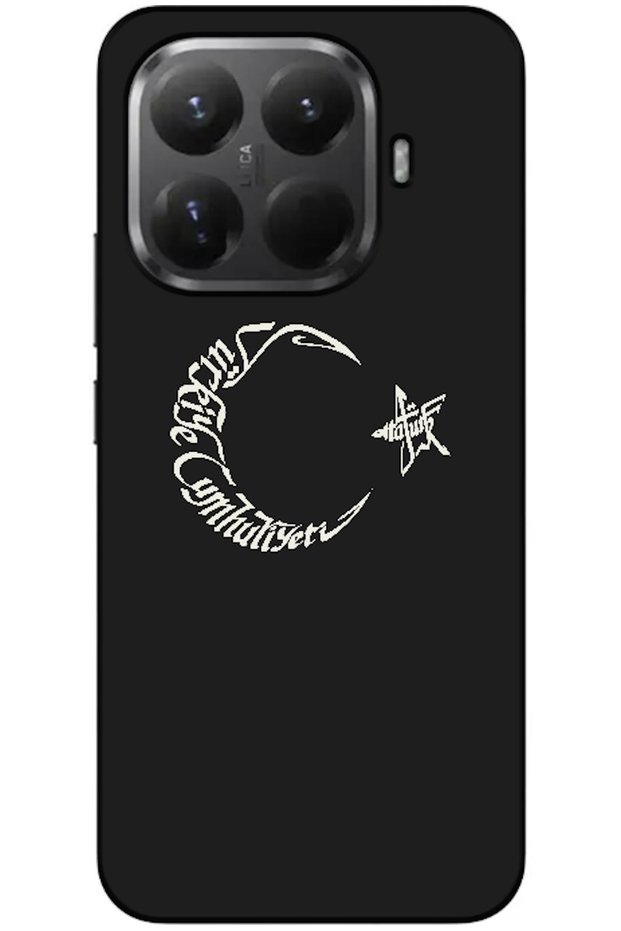 Mi 15t Pro Compatible Case Moon Star and Ataturk Silicone Case (Printed)