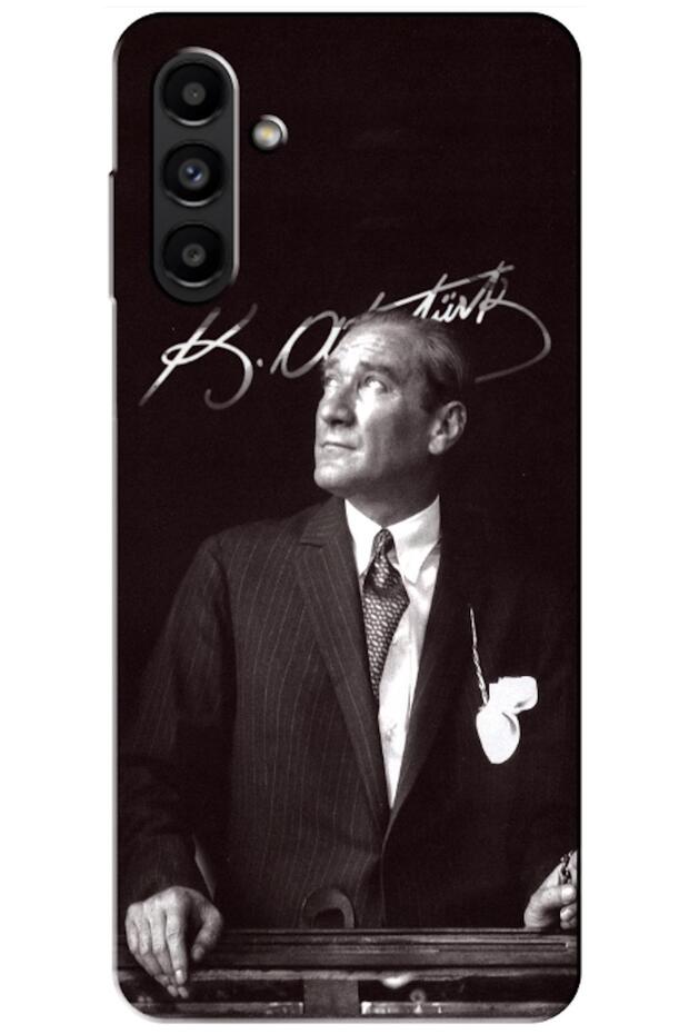 Samsung Galaxy A13 4g Compatible Case Mustafa Kemal Atatürk Silicone Case (Printed)