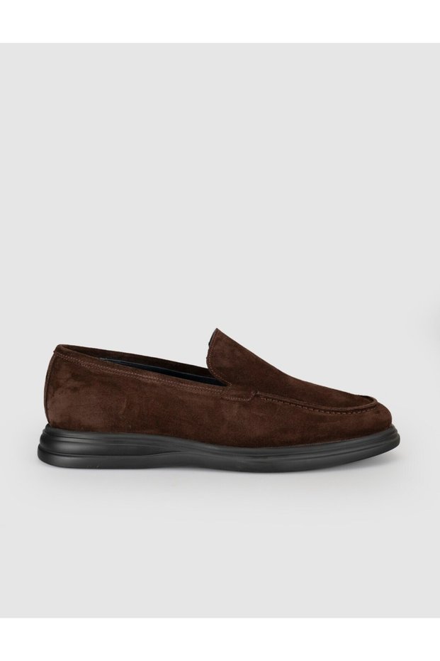 Genuine Leather Brown Men's Loafer Shoes