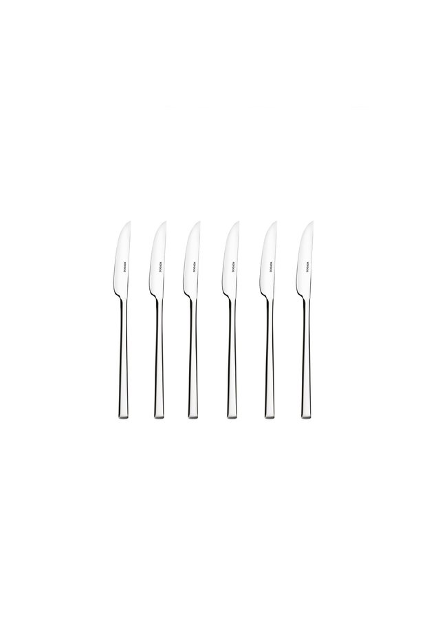 Krc Flame 6-Piece Dessert Knife Platinum