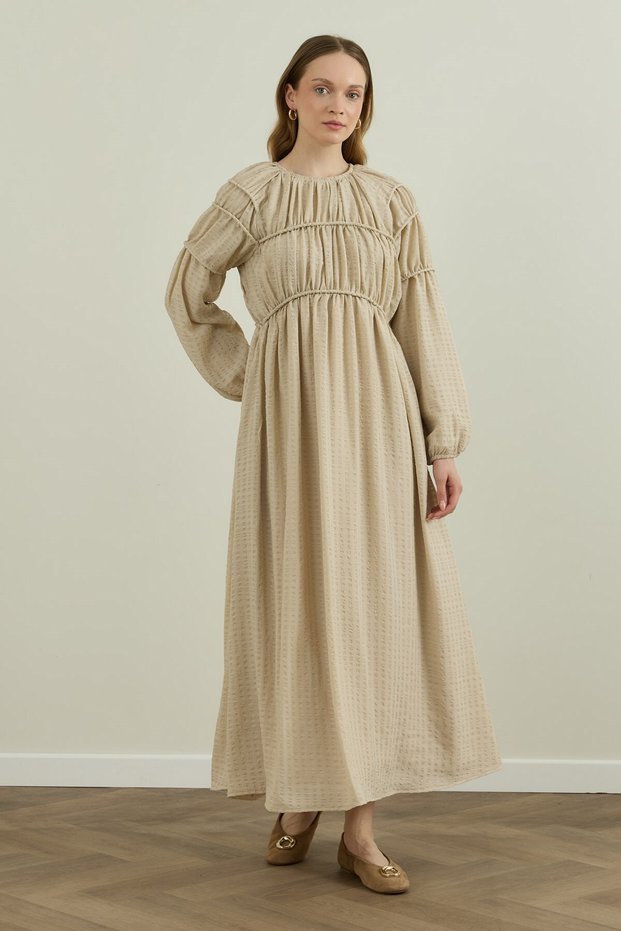 Gipeli Lined Gofre Dress
