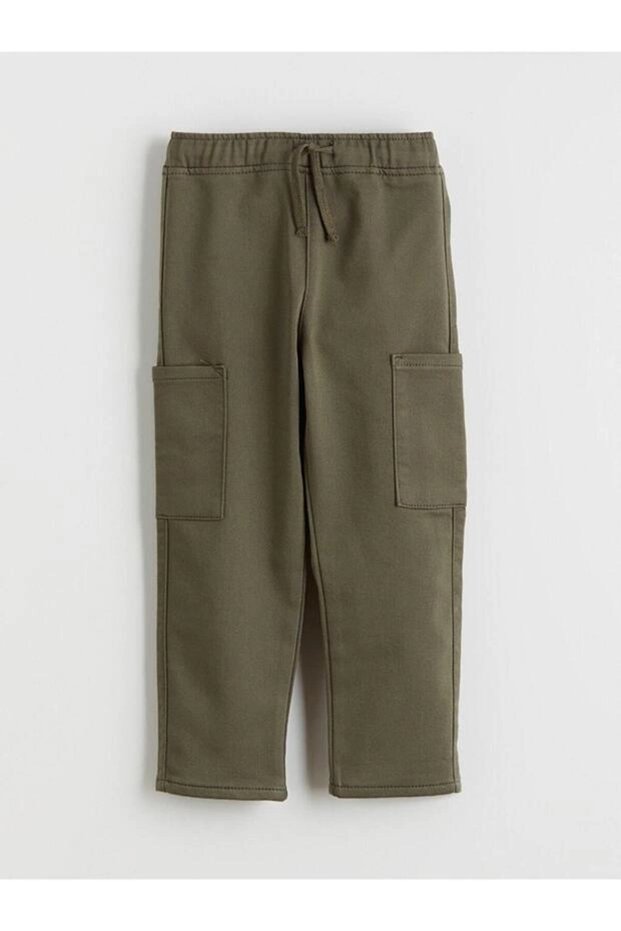 Elastic Waist Boys Cargo Pants (W5)