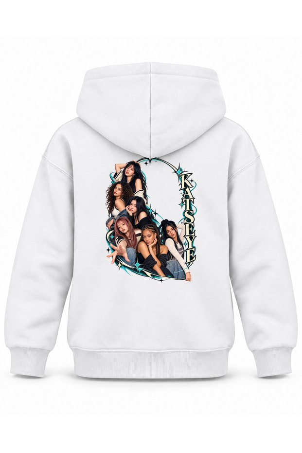 Katseye Arched Stage Stage Printed Children's Hooded Sweatshirt