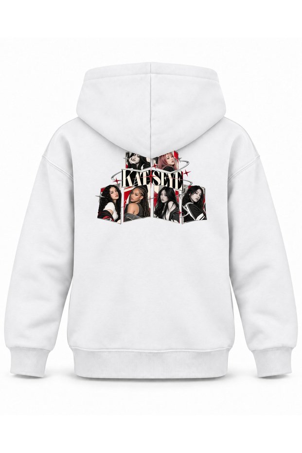 Katseye Box Opening Archive Printed Children's Hooded Sweatshirt