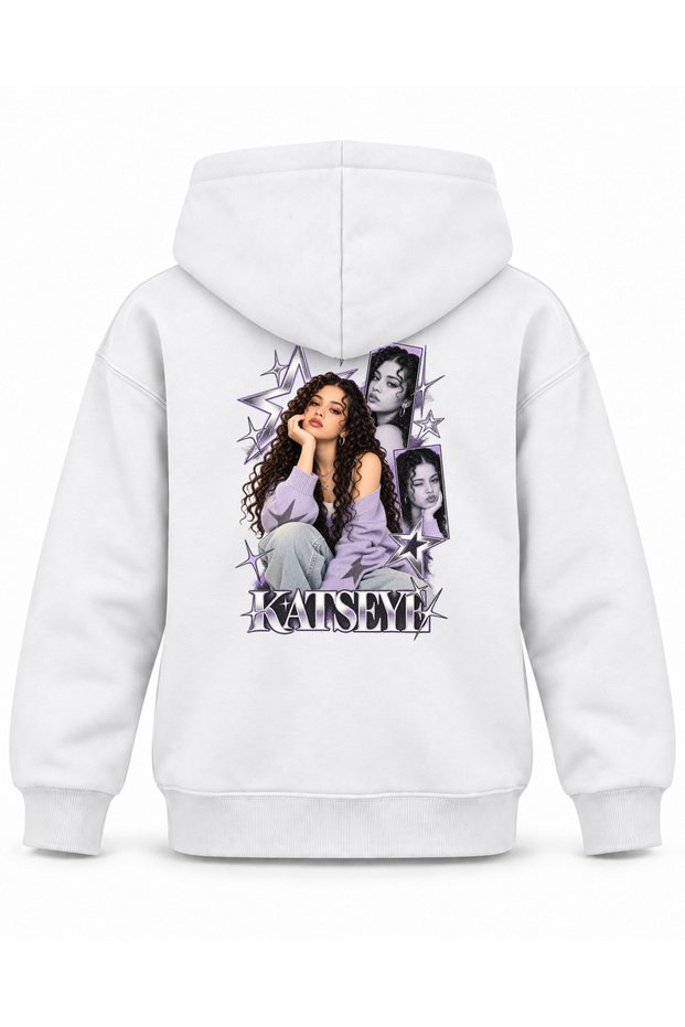 Katseye Star Ladder Graphic Printed Children's Hooded Sweatshirt