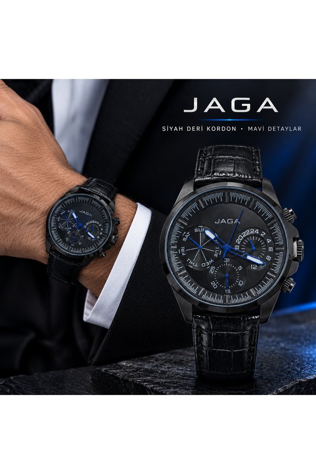 Black Shadow Men's Wristwatch Blue Force Black Watch