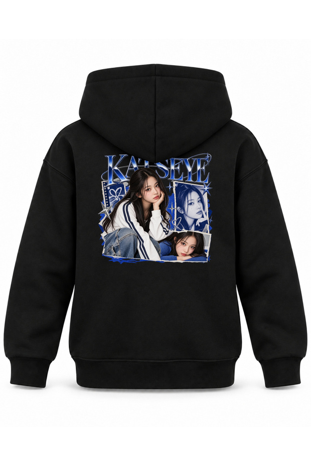 Katseye Magazine Edge Graphic Printed Children's Hooded Sweatshirt