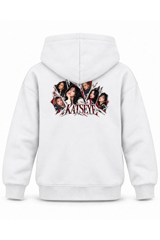 Katseye Crystal Prism Archive Printed Children's Hooded Sweatshirt