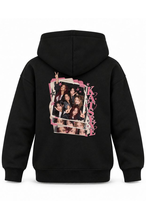 Katseye Archive Folder Scene Printed Children's Hooded Sweatshirt