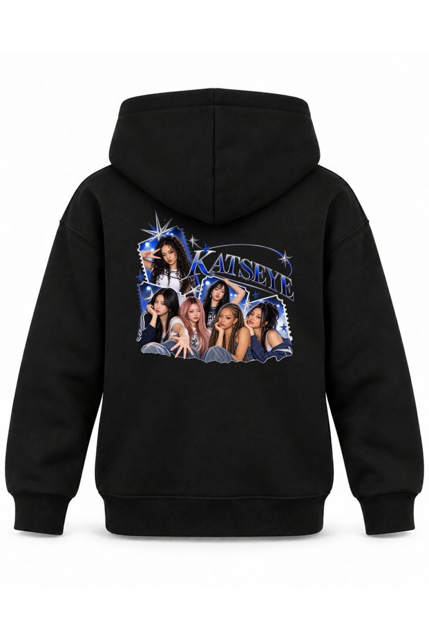Katseye Ticket Flow Scene Printed Children's Hooded Sweatshirt
