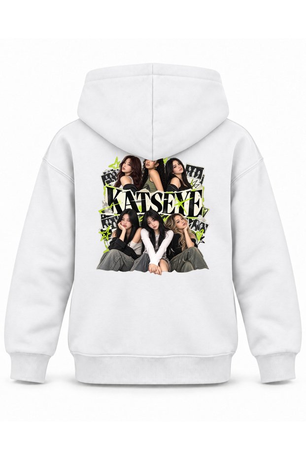 Katseye Magazine Edge Archive Printed Children's Hooded Sweatshirt