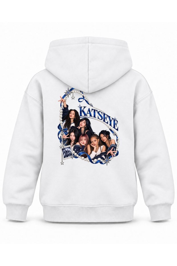 Katseye Pearl Ring Stage Printed Children's Hooded Sweatshirt