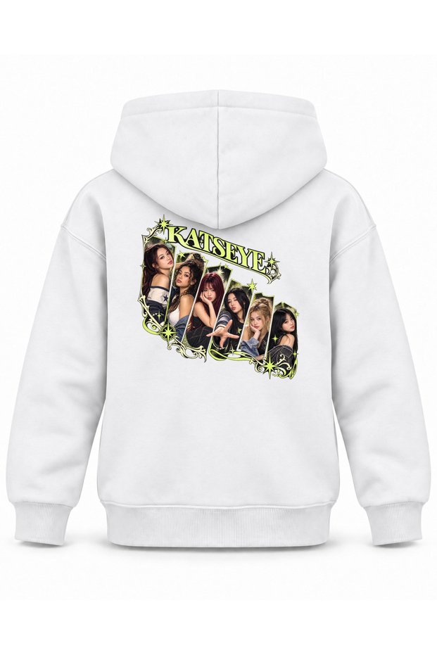 Katseye Broken Frame Stage Printed Children's Hooded Sweatshirt