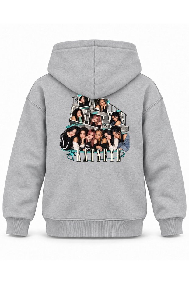 Katseye Open Ladder Archive Printed Children's Hooded Sweatshirt