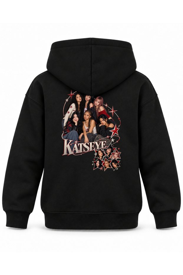 Katseye Sky Map Editorial Printed Children's Hooded Sweatshirt