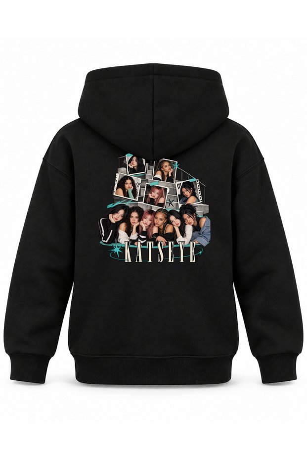 Katseye Open Ladder Archive Printed Children's Hooded Sweatshirt