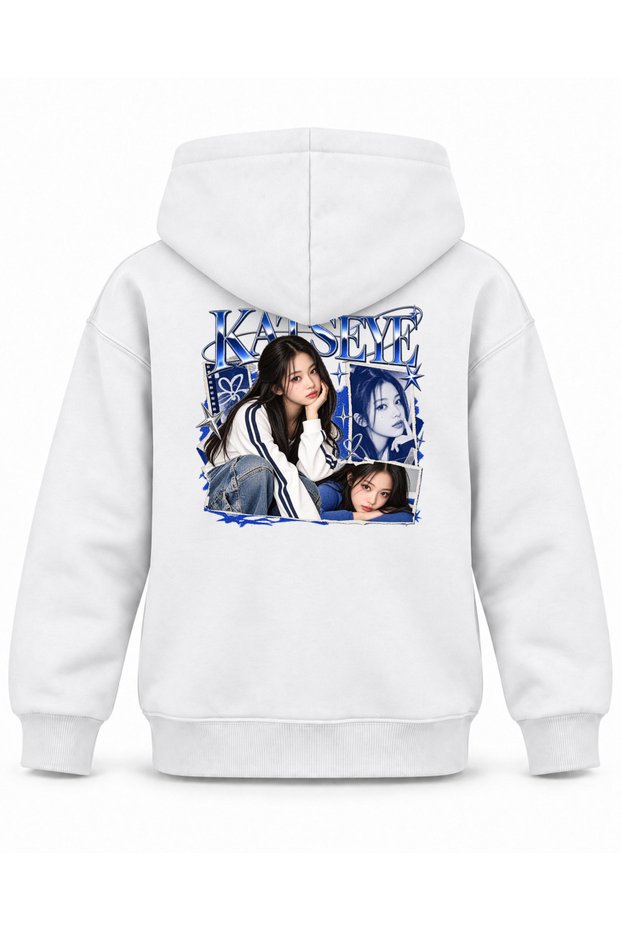 Katseye Magazine Edge Graphic Printed Children's Hooded Sweatshirt