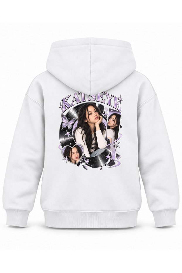 Katseye Pickup Circle Graphic Printed Children's Hooded Sweatshirt