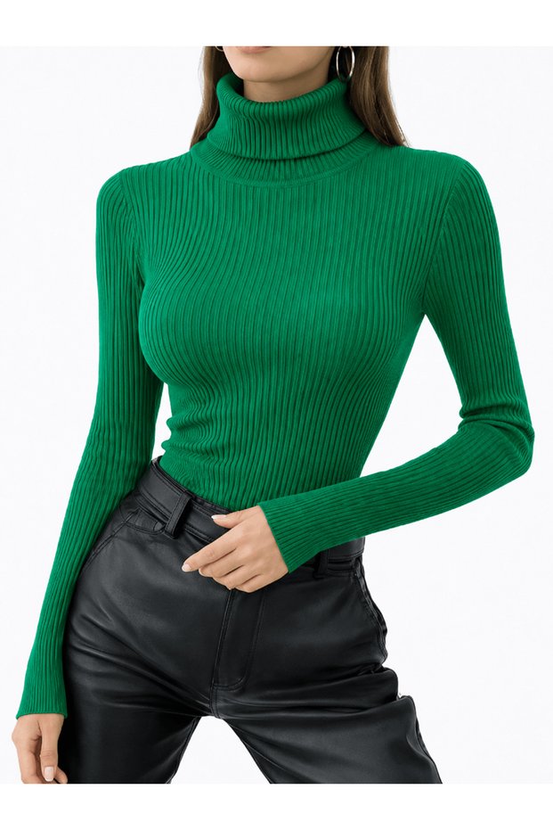 Hz Fisherman Sweater - Duck Green