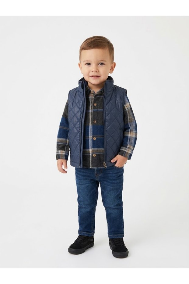 Boy's 3-Piece Set: Vest, Shirt, and Pants