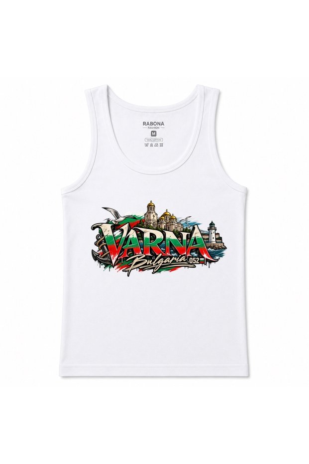 Varna Bulgaria 052 – Bulgarian Flag Coastal Heritage Graphic Tank Top