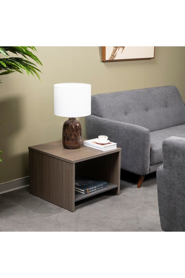 FLEM OFFICE SIDE TABLE - BROWN