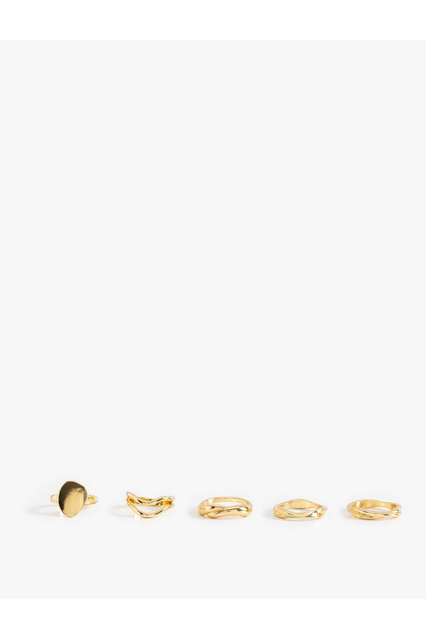 Ring Set 5 Pieces Abstract