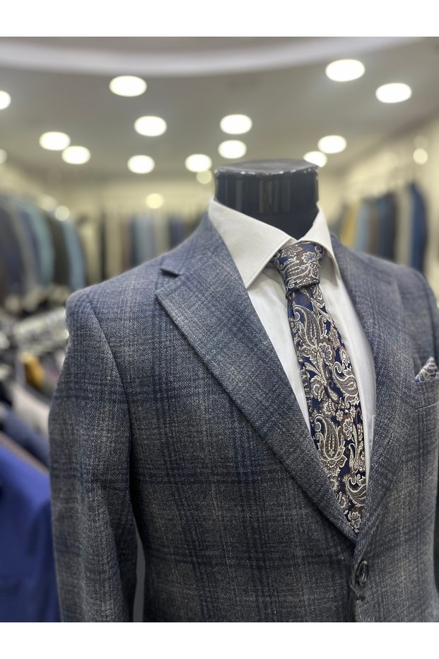 Wool Winter Cashmere-Flannel Thick Men's Jacket