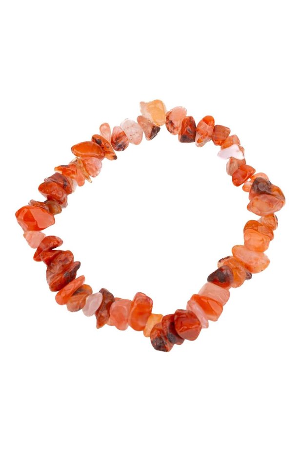 Broken red agate natural stone bracelet