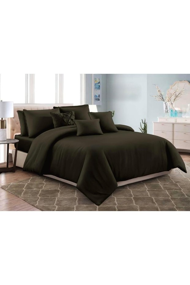 Luxury 3-Piece Microfiber Bedsheet Set – King Size | Ultra Soft, Breathable & Wrinkle-Resistant Bedding with 2 Pillowcases, All-Season Bedding for Home & Hotel (Dark Olive Green, King (U.K. Standard))