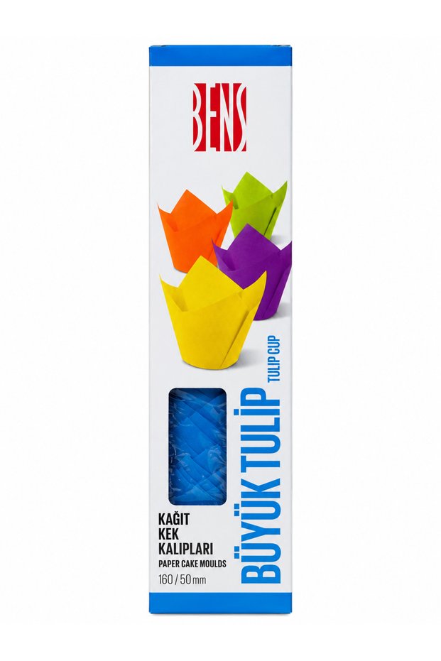 Large Tulip Blue Paper Muffin and Cake Mold