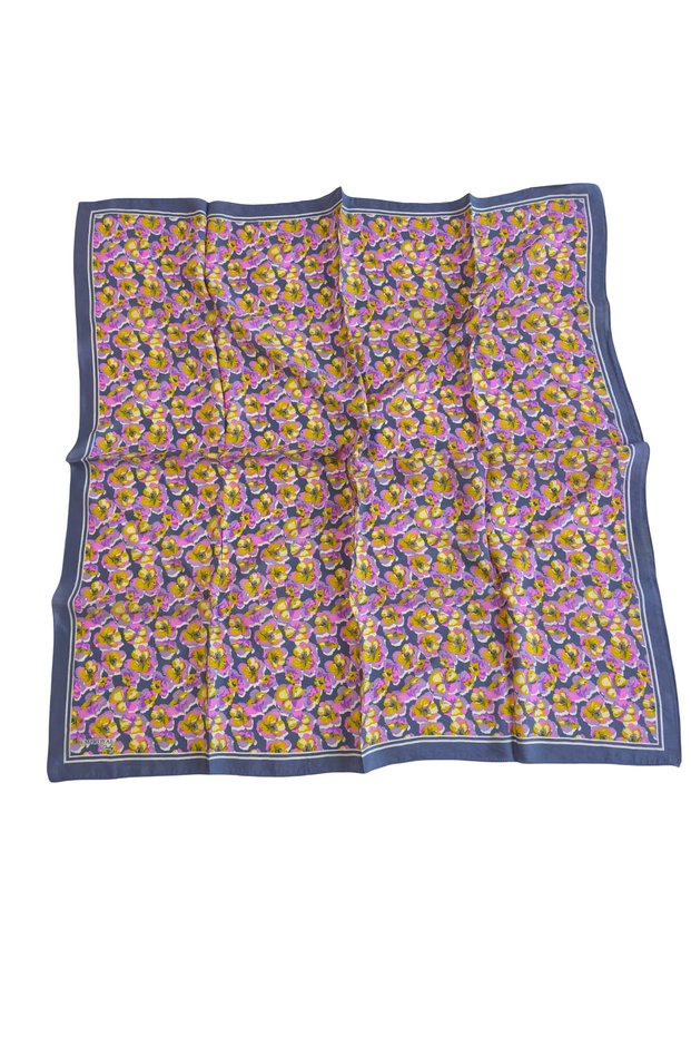 Printed Lidia Scarf Lilac Flower Pattern