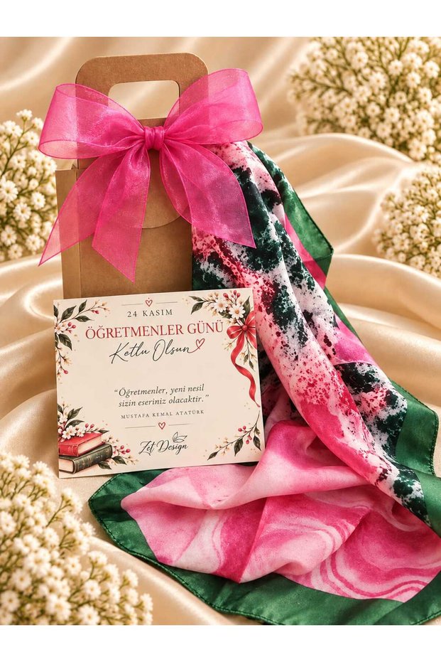 Special Gift Box for Teachers' Day with a Scarf