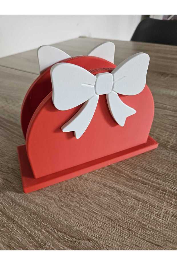 3D-Printed New Year's-Themed Napkin Holder: Decorative Christmas Table Napkin Stand