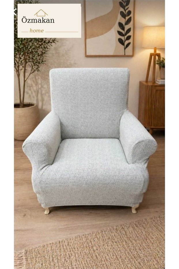 Jacquard Tree Bark Pattern Single Sofa Cover / Sofa Cover 1 Piece