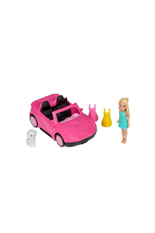 Car Set with Mini Doll & Accessories