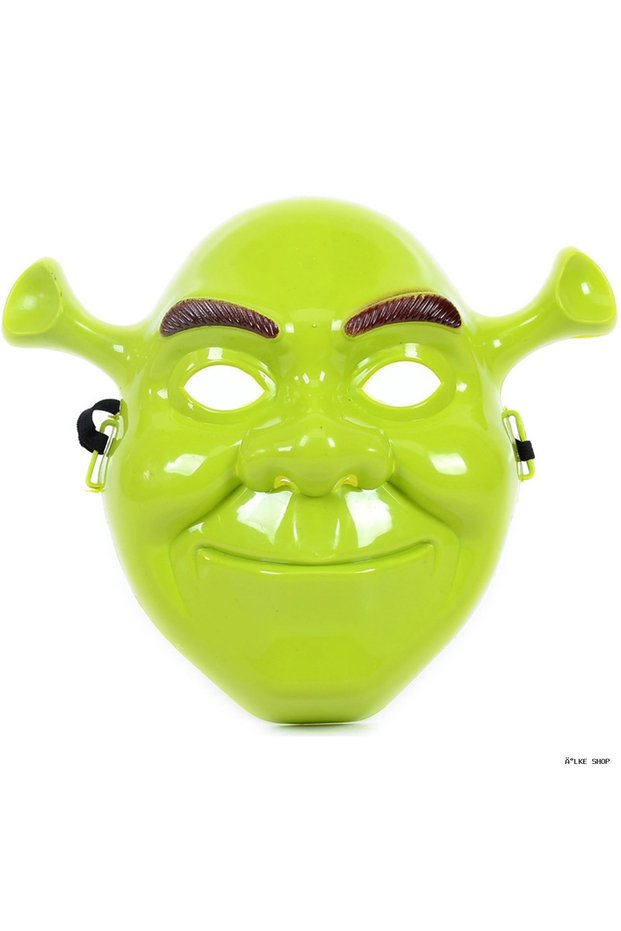 Ilkestor Green Shrek Mask (223414) 21X25 cm