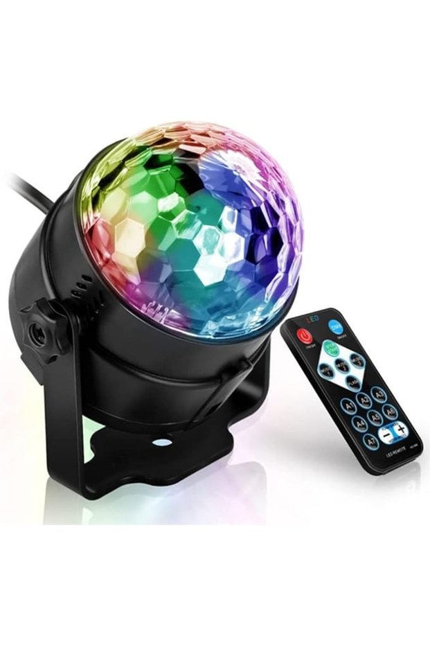 ضوء كرة الديسكو، ضوء حفلات بواجهة USB، ضوء ديسكو مع جهاز تحكم عن بعد، ضوء LED للمسرح