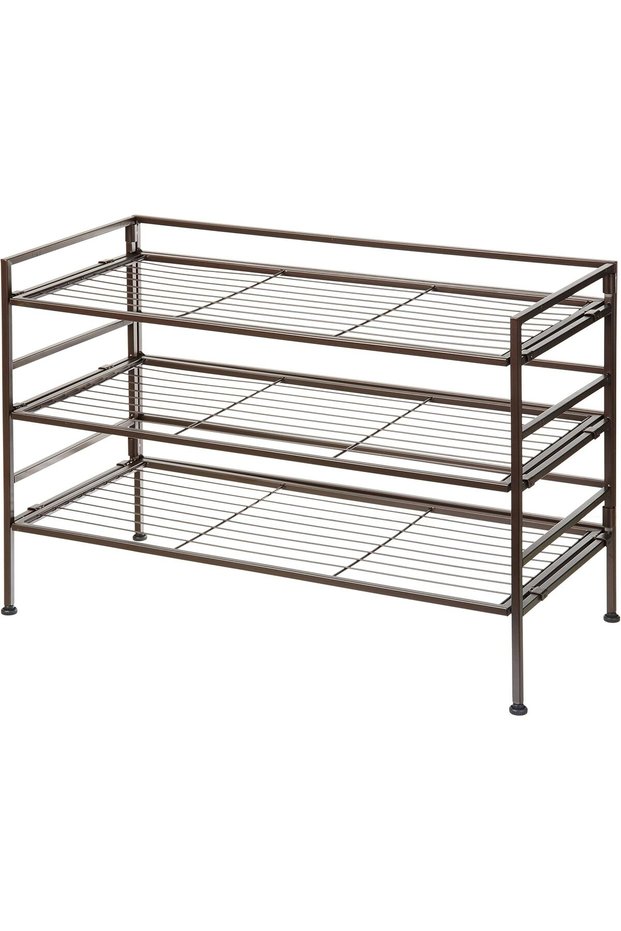 9-Pair Shoe Rack Organizer, Black