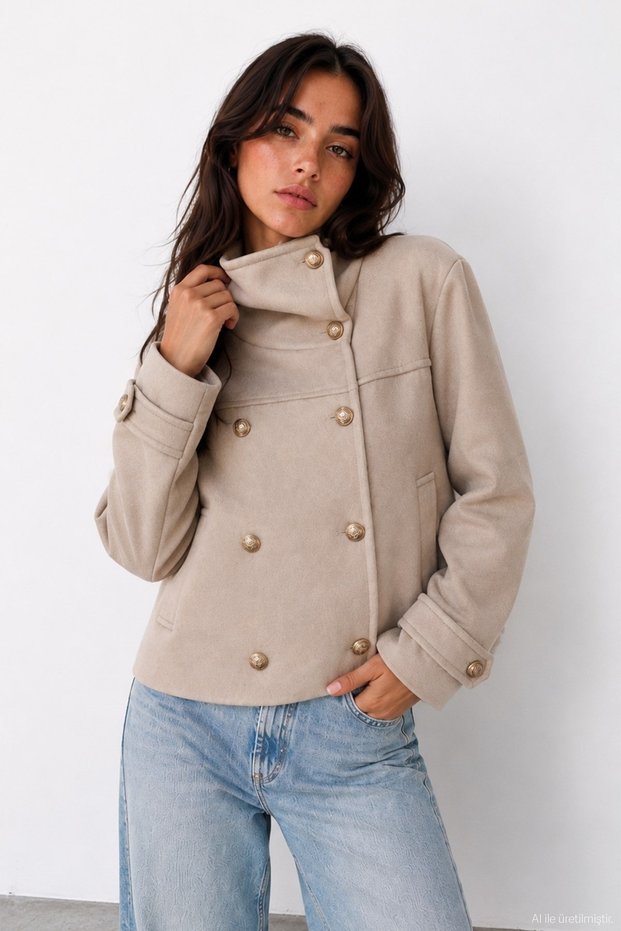 Women's Coat Kbn02719 Beige