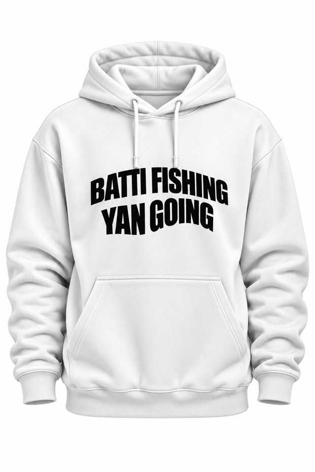 Printed 3 Thread Threaded Regular Fit Hooded Kangaroo Pocket Sweatshirt