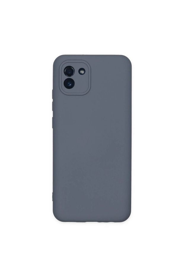Samsung galaxy a03 case nano inner velvet silicone - grey