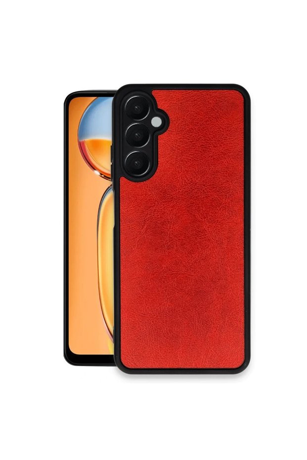 Samsung Galaxy A26 Case Aras Leather Cover - Red