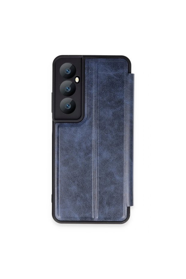 غطاء حماية قابل للطي لهاتف Realme C65 - أزرق داكن