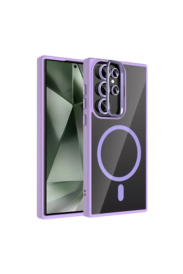 Joko Samsung Galaxy S25 Ultra Remim Lens MagSafe Stand Case - Purple