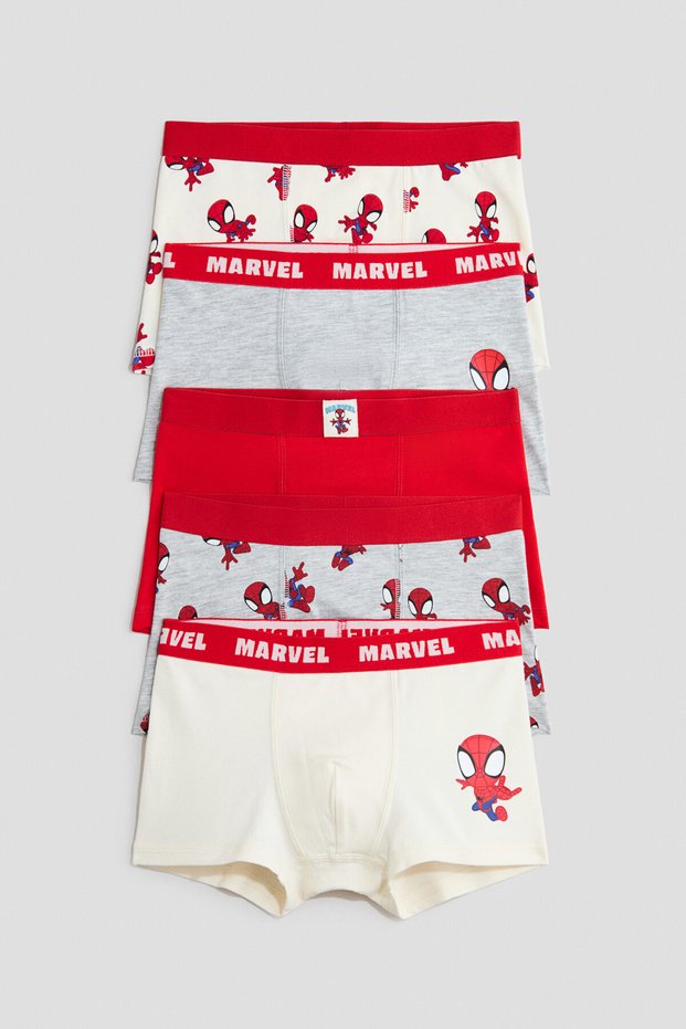 5'li Pamuklu ve Baskılı Boxer Şort